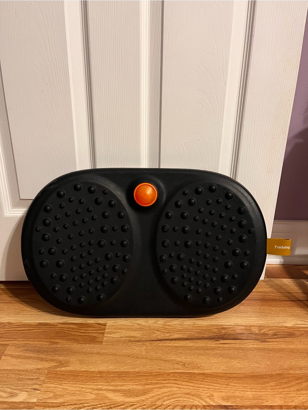 Trobing Black Balance Board with Orange Accent Roller Ball